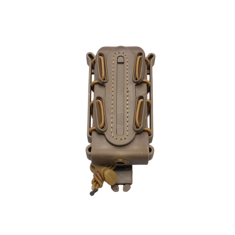Porte-Chargeur 9 mm Coque Souple TPR et Cordon Élastique, Fixation MOLLE, vue 6