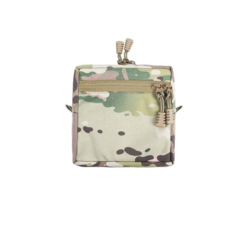 Pochette Utilitaire Plate MOLLE Zippée en Nylon 500D, 14,5 x 13 cm, 6 Coloris, vue 4