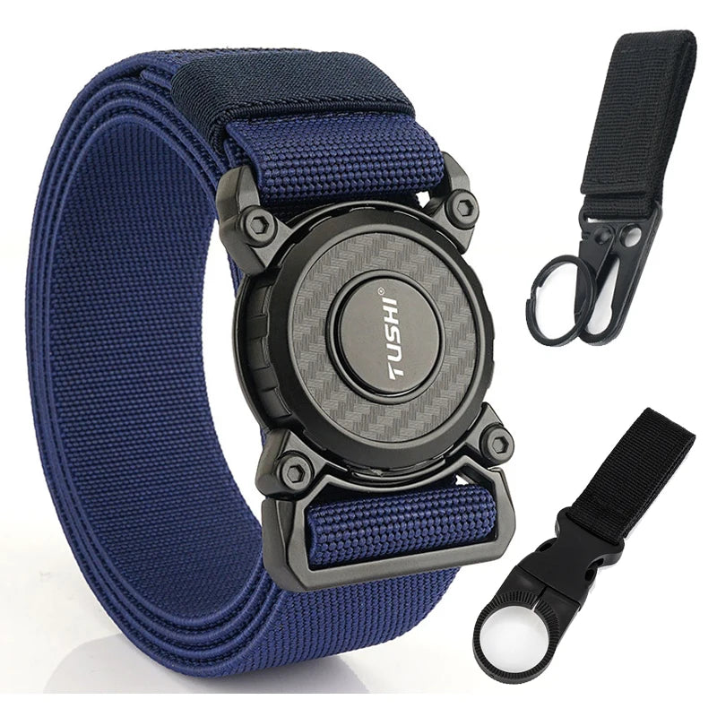 Ceinture Tactique Élastique Nylon, Boucle Rotative en Zinc, 125 cm, vue 18