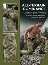 Pantalon Tactique Homme Multipoches Ripstop, Camouflage ou Vert Armée, S à XXXL, vue 3