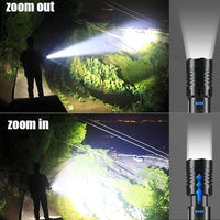Lampe Tactique Rechargeable 7 Modes, Zoom et Lumière COB, Lot de 1 ou 2, vue 3