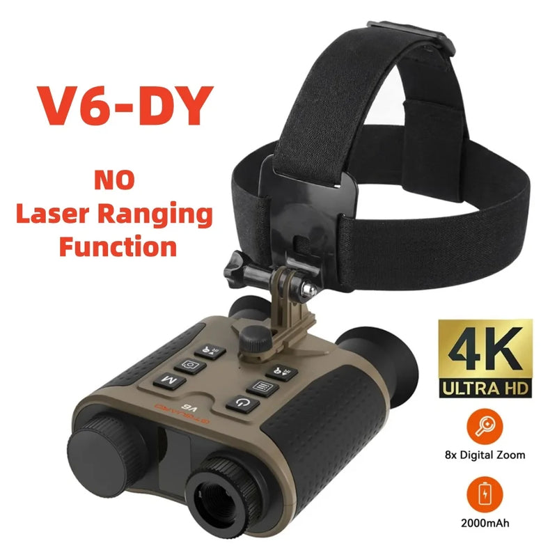 Jumelles de Vision Nocturne Frontales Zoom 8x, Infrarouge 850 nm, avec ou sans Télémètre Laser 600 m, vue 7
