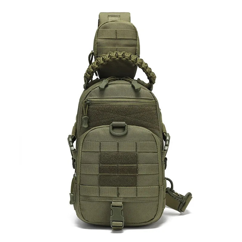 Sac Bandoulière Tactique 5,5 L en Polyester 600D, Poignée Tressée et MOLLE, vue 9