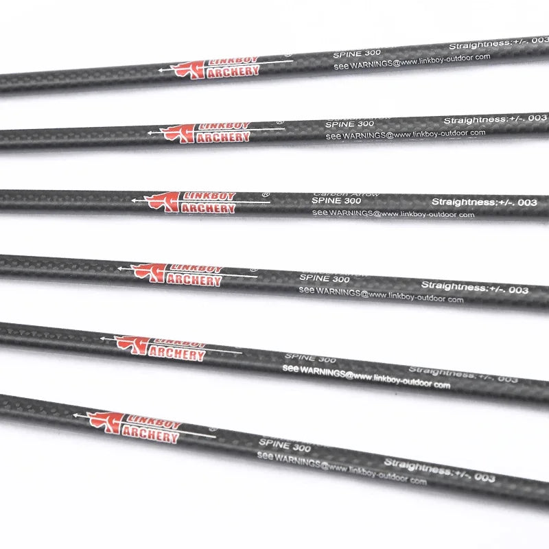 Tubes de Flèches Carbone Tissage 3K, Diamètre Intérieur 6,2 mm, 81,3 cm, Spine 250 à 800, Lot de 12, vue 3
