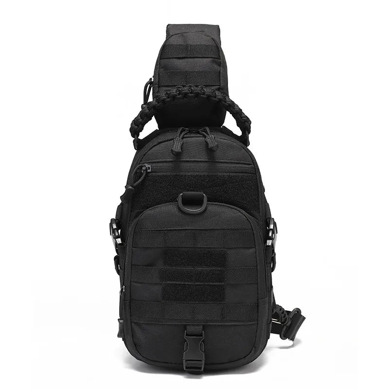 Sac Bandoulière Tactique 5,5 L en Polyester 600D, Poignée Tressée et MOLLE, vue 7