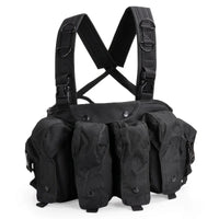 Gilet Tactique Chest Rig pour Chargeurs AK, Nylon 600D, Sept Coloris, vue 11