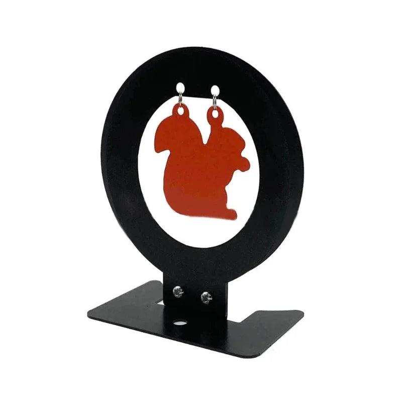 Cible Métallique Réactive en Acier, Silhouette Écureuil, Dinde, Panda ou Taureau, 12 cm, vue 5