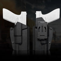 Holster Kydex Rigide pour Pistolet G17 et G19 Équipé d'une Lampe, Droitier, vue 3