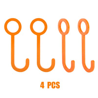 Crochets de Suspension pour Cible Gong en Acier au Carbone, Orange, Lot de 2 ou 4, vue 8