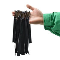 Élastiques Lance-Pierre Plats Noirs ou Rouges, Poche en Cuir, 45 cm, vue 4