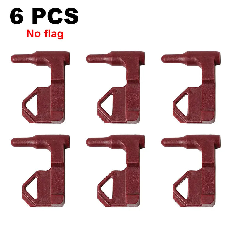 Drapeau de Chambre Vide en Polymère, avec Étiquette Brodée, Orange ou Bordeaux, Lot de 1 à 10, vue 23