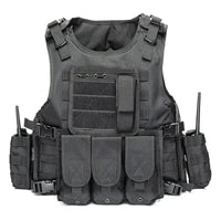 Gilet Tactique MOLLE Oxford 600D Ajustable avec Panneau Écusson, 5 Coloris