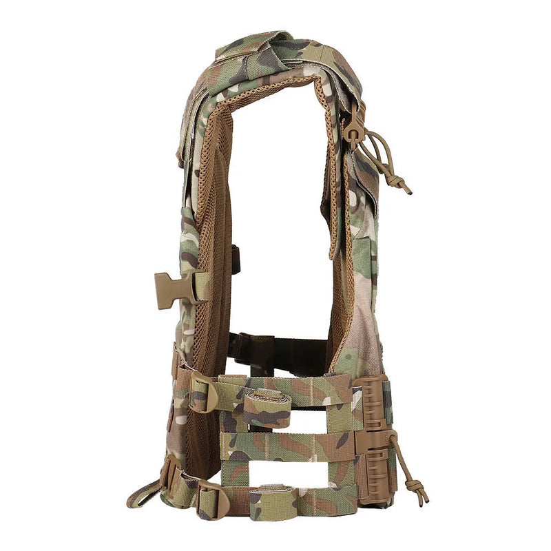 Gilet Tactique Porte-Plaques Ventilé, Ceinture Réglable, Nylon 500D ou Oxford 900D, vue 3