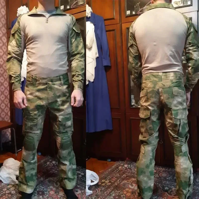 Chemise de Combat Airsoft en Coton à Manches Longues, Poches de Manche et Poignets Réglables, 8 Coloris, vue 5