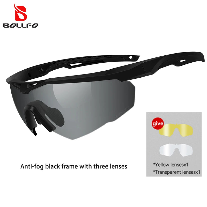 Lunettes de Tir Anti-Buée, 3 Verres Interchangeables, Armature pour Verres Correcteurs, vue 9
