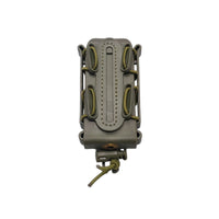 Porte-Chargeur 9 mm Coque Souple TPR et Cordon Élastique, Fixation MOLLE, vue 8