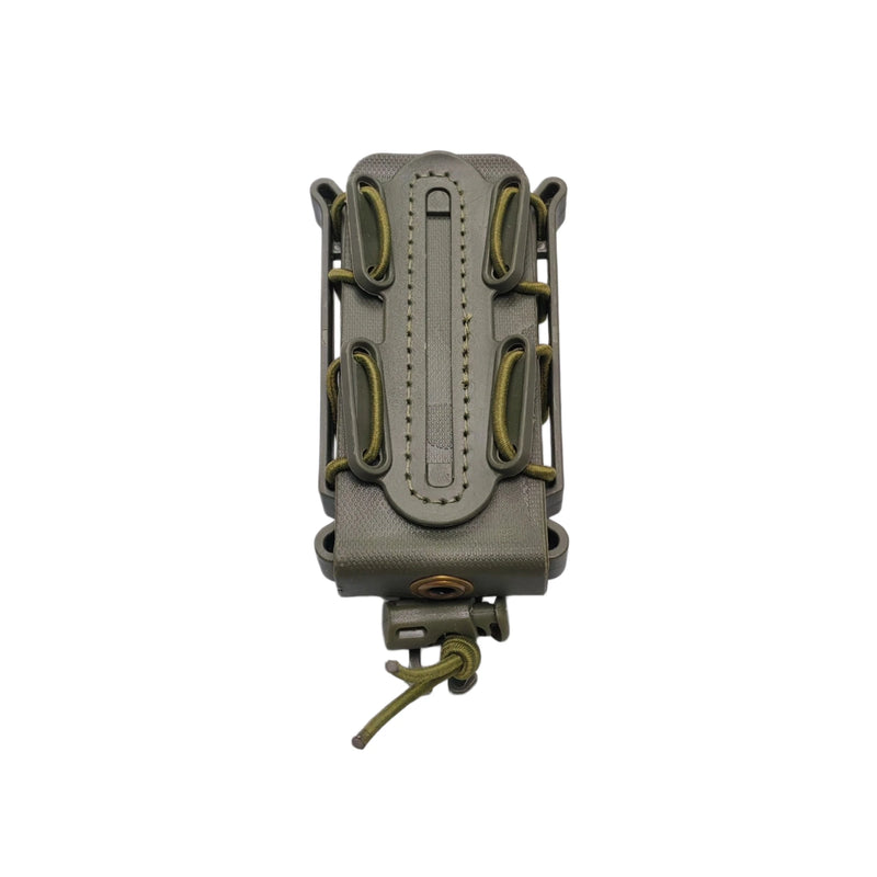 Porte-Chargeur 9 mm Coque Souple TPR et Cordon Élastique, Fixation MOLLE, vue 8