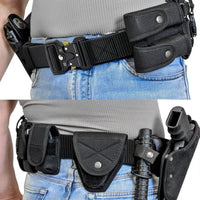 Ceinture Tactique Nylon à Boucle Métal Démontage Rapide, 3,8 cm, avec Mousqueton, vue 3