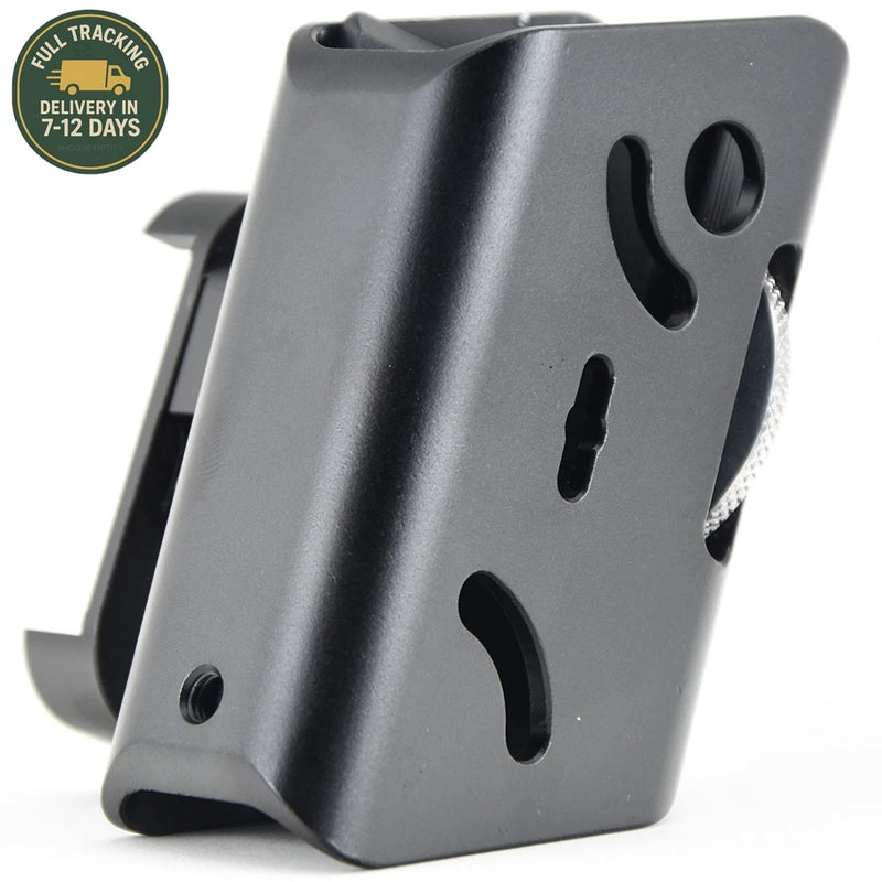 Porte-Chargeur IPSC Aluminium Réglable à 360°, pour Pistolet, Noir ou Orange, vue 5