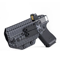Holster IWB G19 avec Lampe et Point Rouge, Noir ou Aspect Carbone, vue 9