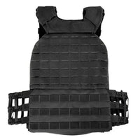Gilet Tactique Porte-Plaques en Nylon à Ceinture Élastique Ajourée, 38 x 31 cm, vue 2