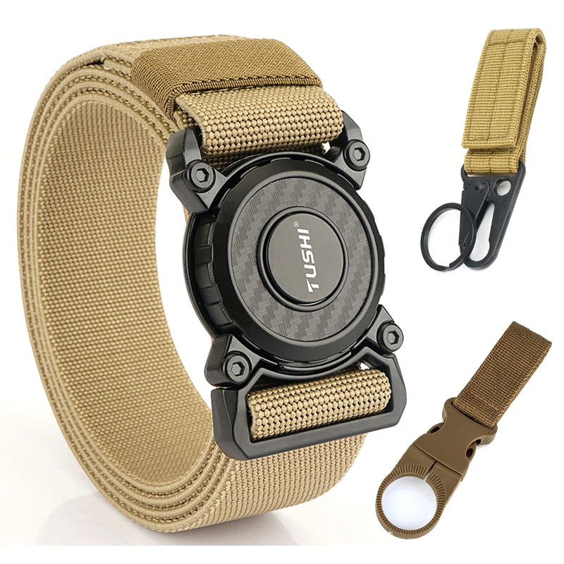 Ceinture Tactique Élastique Nylon, Boucle Rotative en Zinc, 125 cm, vue 19