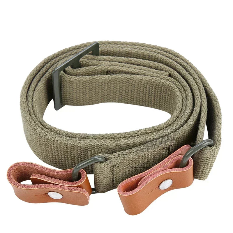 Bretelle de Fusil 2 Points pour AK, Nylon et Cuir, 62 à 112 cm