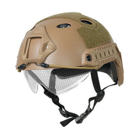 Casque Airsoft Tactique ABS avec Lunettes Intégrées et Rails Latéraux, vue 10