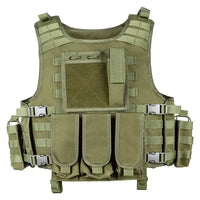 Gilet Tactique MOLLE Oxford 600D Ajustable avec Panneau Écusson, 5 Coloris, vue 7