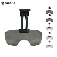 Lunettes Visière Rabattables pour Casque Airsoft, Verre Transparent ou Teinté Marron