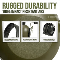 Casque Anti-Bruit Pliable à Profil Bas pour le Tir, Trois Coloris, vue 3