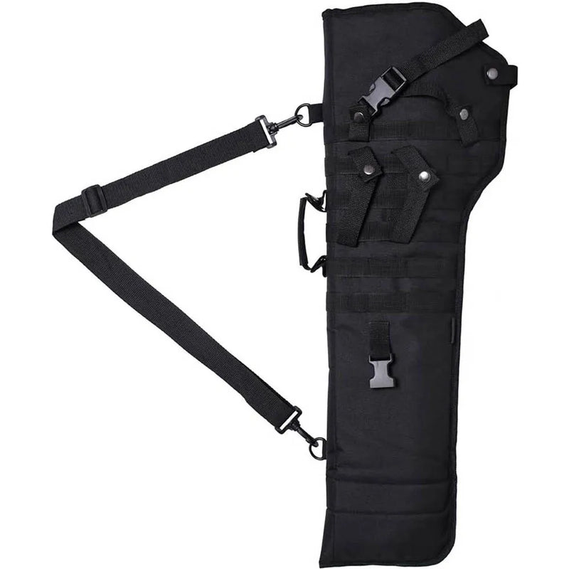 Housse Fusil Tactique Rembourrée 71 cm à Bandoulière, Noir, Vert ou Sable