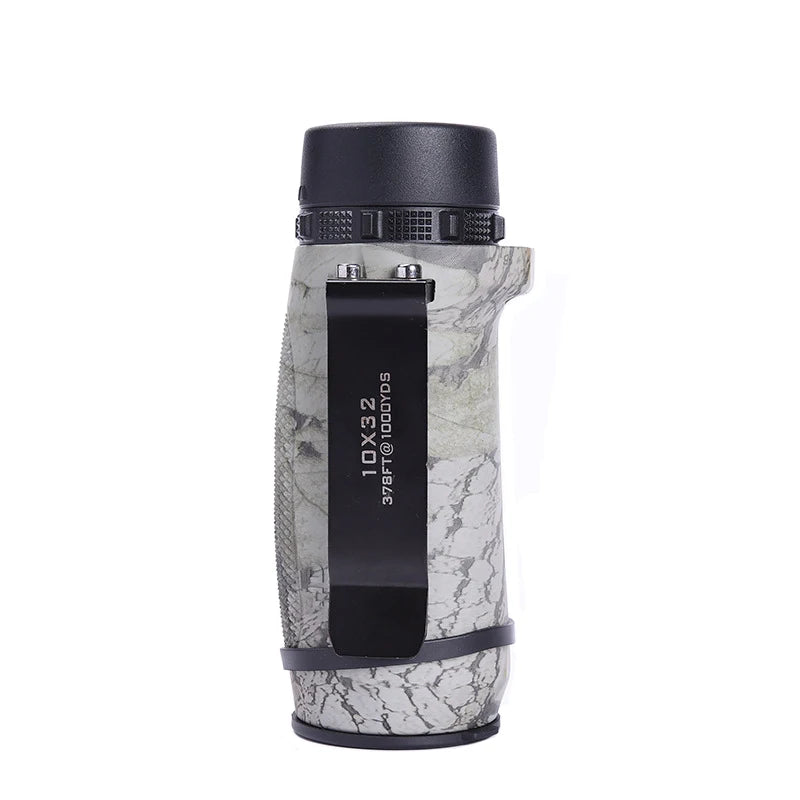 Monoculaire de Poche 10x32 Camouflage, Prisme BAK4 et Traitement FMC, vue 4