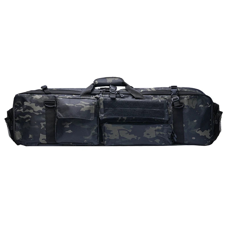 Housse Fusil Tactique 96 cm en Nylon avec Poches et Bandoulière, 6 Coloris, vue 9