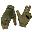 Gants Tactiques de Travail en Nylon Stretch, Paume Antidérapante, Noir ou Vert Armée, S à XL