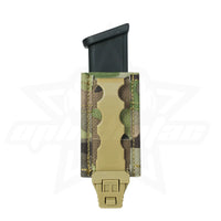 Porte-Chargeur Simple MOLLE Nylon pour Chargeur 9 mm avec Clip de Maintien, vue 2