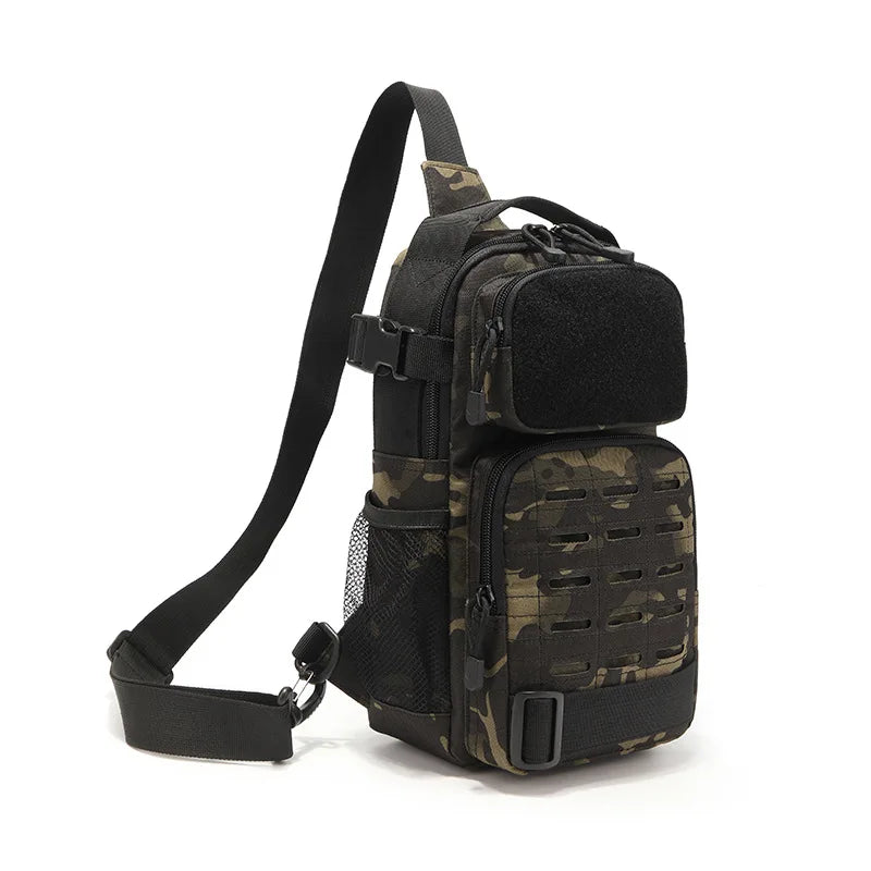Sac Bandoulière Tactique Compact en Toile Oxford, Panneau MOLLE, 30 x 20 x 13 cm, vue 4