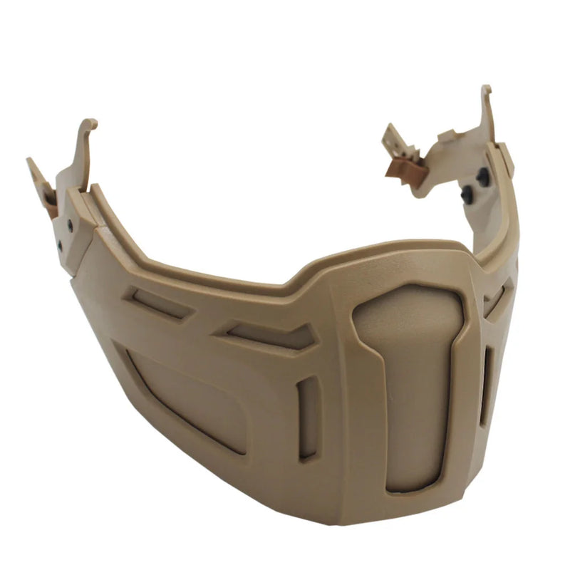 Masque Airsoft pour Casque FAST avec Rails Latéraux, Lunettes Rabattables en Option, vue 6