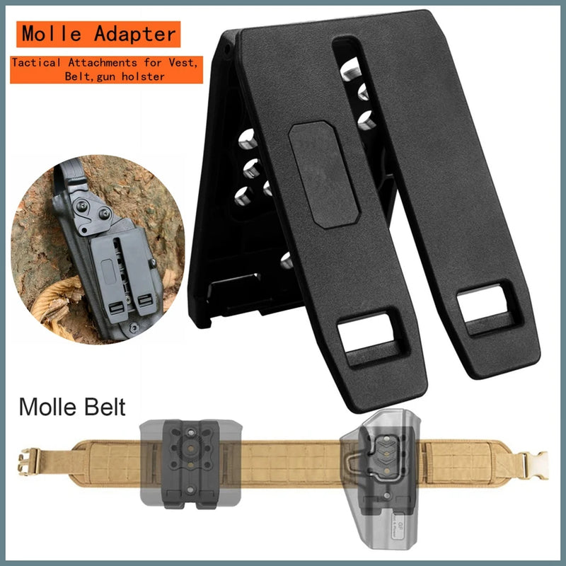 Adaptateur MOLLE et Ceinture pour Holster et Porte-Chargeur, Polymère Noir, 10,4 cm, vue 3