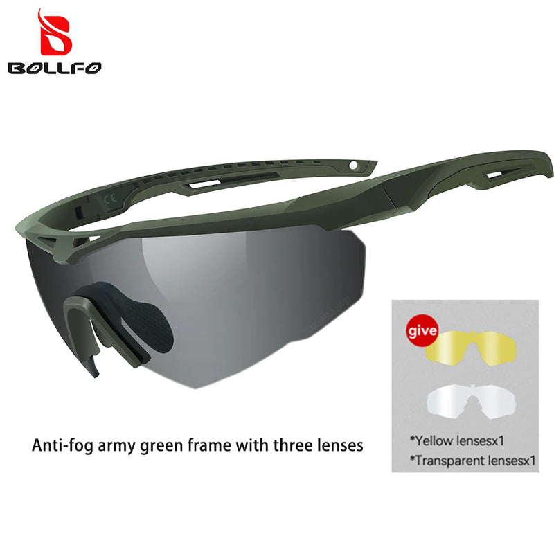 Lunettes de Tir Anti-Buée, 3 Verres Interchangeables, Armature pour Verres Correcteurs, vue 8