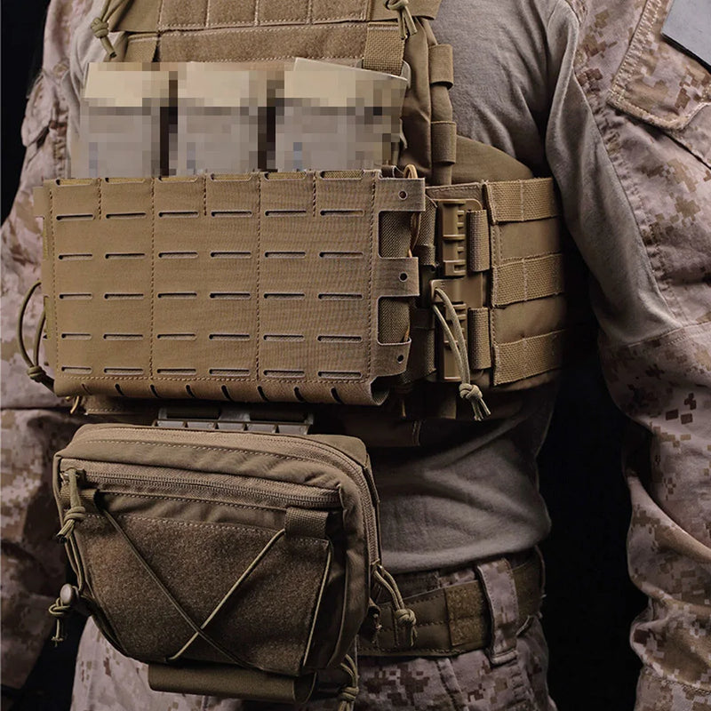 Porte-Chargeurs Triple à Panneau Frontal MOLLE Découpe Laser pour Gilet, Six Coloris, vue 6