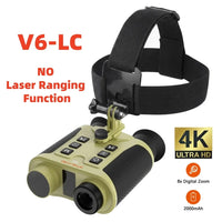 Jumelles de Vision Nocturne Frontales Zoom 8x, Infrarouge 850 nm, avec ou sans Télémètre Laser 600 m, vue 8