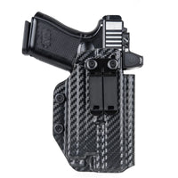 Holster IWB G19 avec Lampe et Point Rouge, Noir ou Aspect Carbone, vue 10