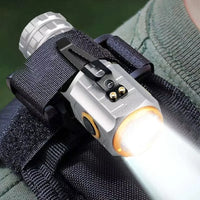 Mini Lampe Tactique Rechargeable USB-C en Aluminium avec Aimant et Clip, 90 mm, vue 2