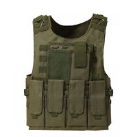Gilet Tactique Airsoft MOLLE Oxford 600D, 3 Poches Amovibles, 4 Coloris, vue 5