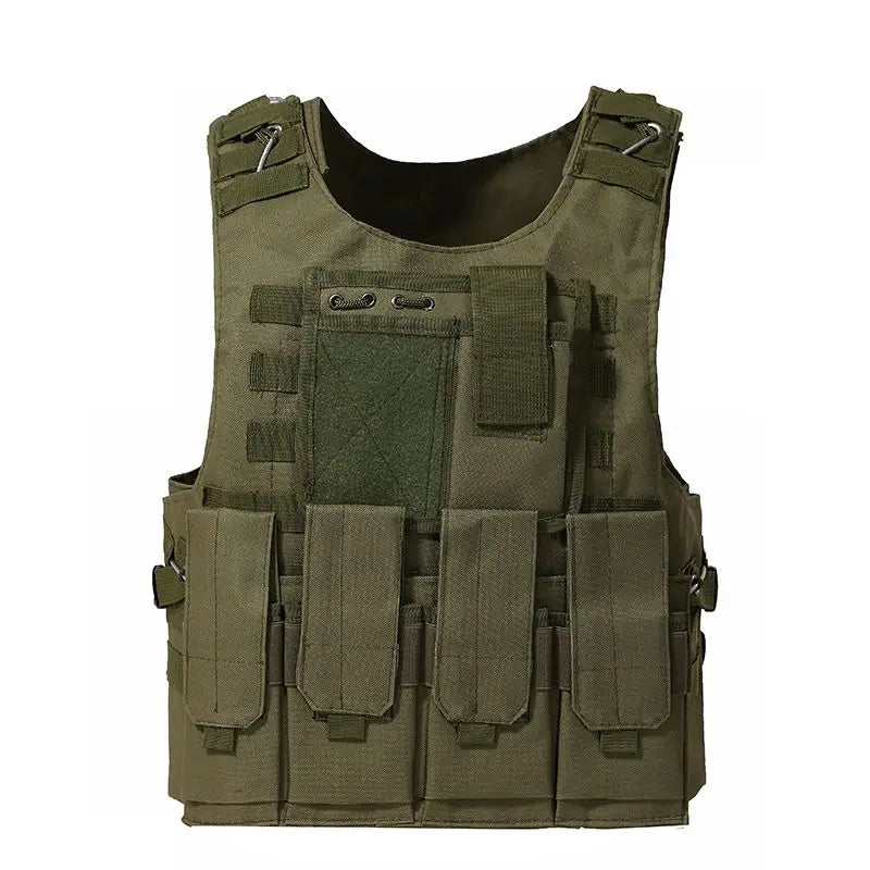 Gilet Tactique Airsoft MOLLE Oxford 600D, 3 Poches Amovibles, 4 Coloris, vue 5