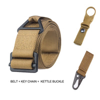 Ceinture Tactique en Nylon à Boucle Métallique, 125 cm, Sangles en Option, vue 9