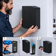Coffre-Fort Pistolet Biométrique 50 Empreintes avec Éclairage LED, Fixation Murale