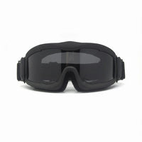 Lunettes Masque Tactiques Monture Noire, Sable ou Verte, Verre au Choix
