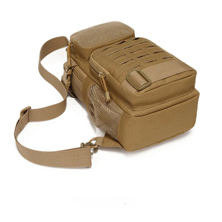 Sac Bandoulière Tactique Compact en Toile Oxford, Panneau MOLLE, 30 x 20 x 13 cm, vue 5